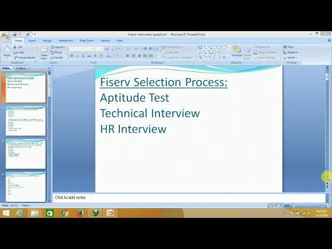 Fiserv interview latest questions