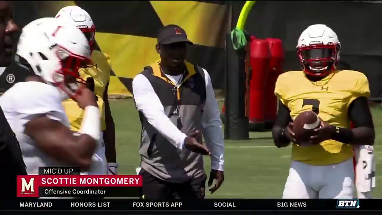 Micd Up With Maryland Oc Scottie Montgomery 2019 Btn Bus Tour B1g Football