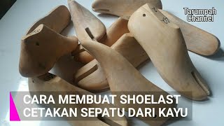 Cara membuat shoelast sepatu kayu cetakan untuk sepatu sandal