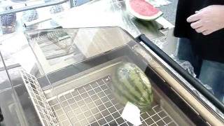 Wrapping Slices of Water Melon with Minipack Galaxy - Food Grade Shrink Wrapper