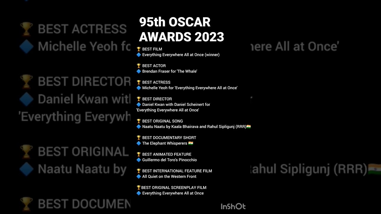 Oscar Award winners🏆