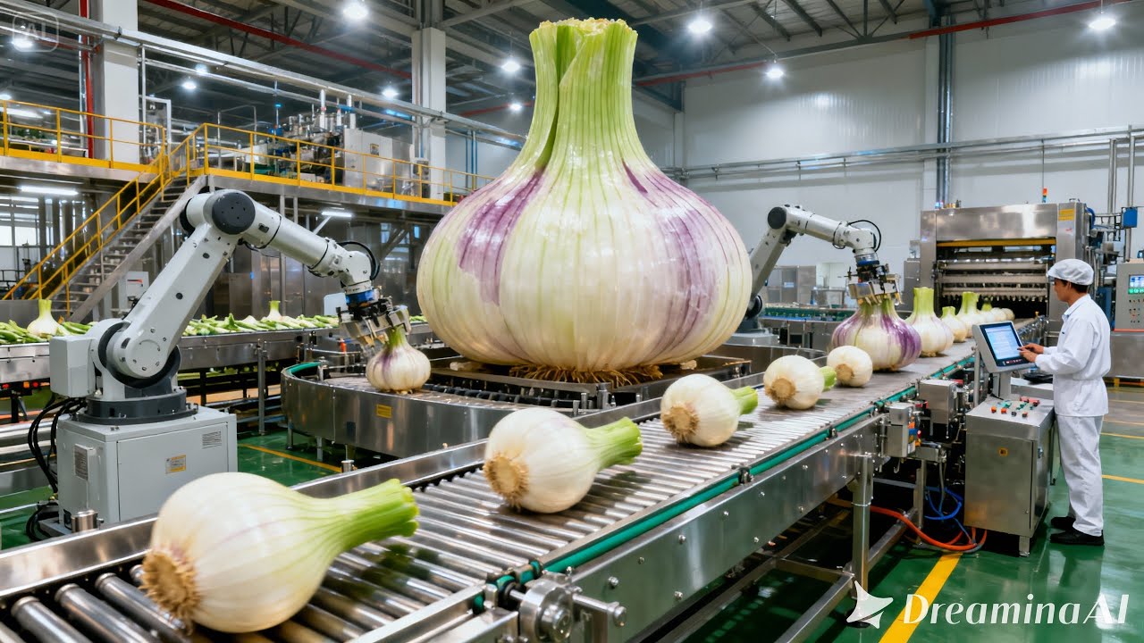 Onion Processing Plant | Industrial Onion Peeling & Slicing Production Line