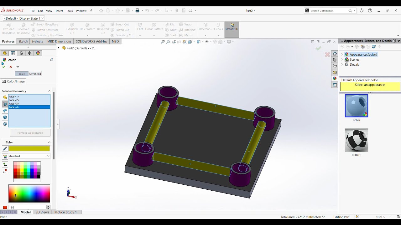 SolidWorks Exercise - 100 - A Boxing Ring