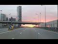 Timelapse at sunset: Moscow City - Zvenigorodskoye highway - North-West pass