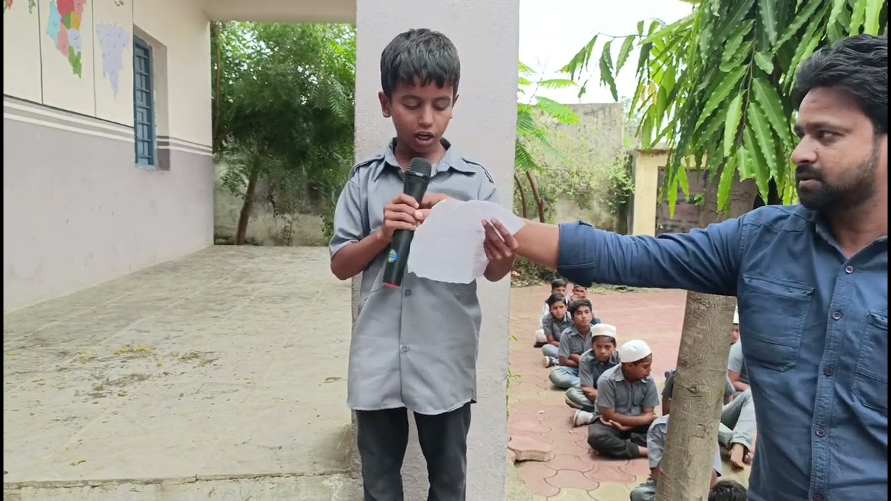 Marathi Speech on Tree Plantation | Furqan Wasiullah Pathan | Importance of Trees Marathi Bhashan