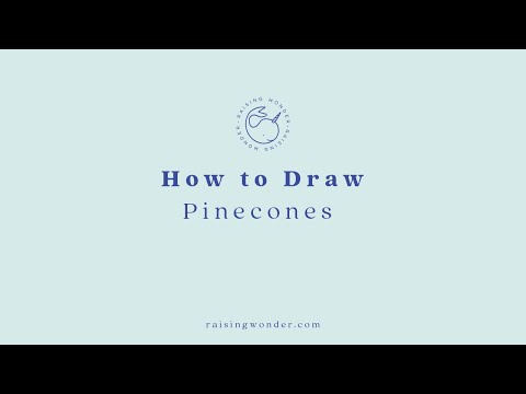 HOW TO DRAW A PINECONE