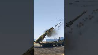 Ground Base Defense System Launch Blasttic Missiles At B-21 Bomber Gtav