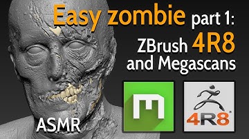 Easy zombie - Part 1: ZBrush 4R8 and Quixel Megascans