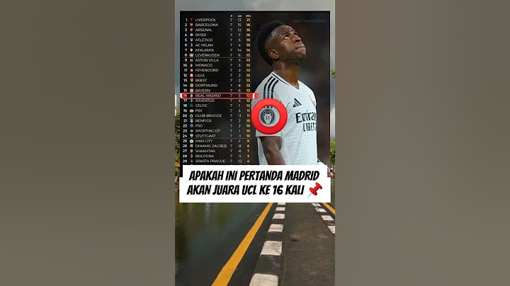 Apakah ini sebuah pertanda Madrid akan juara UCL ke enam belas kalinya ? #realmadrid