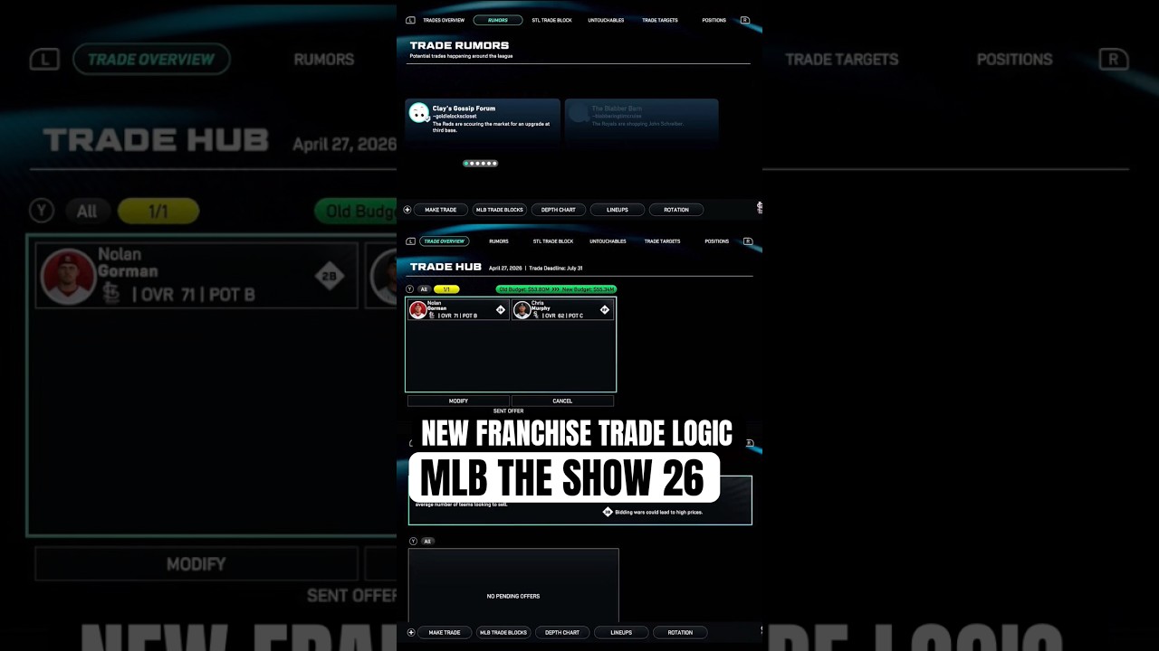 New Trade Features In MLB The Show 26