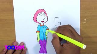 How to Color Lois From Family Guy Coloring Page