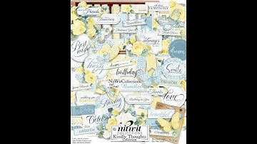 Kindly Thoughts Digital Kit | Digital Scrapbooking, Card Making, Mini Albums