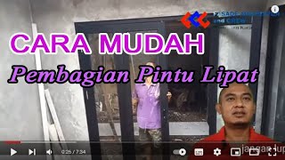 Cara membagi pintu lipat dengan mudah