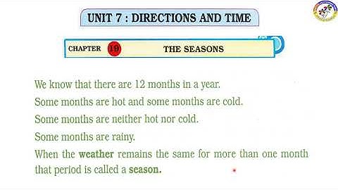 2STD EVS Ch 19 THE SEASONS DAY 1