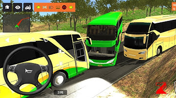 2025 new coach bus simulator 💥 || indonesia bus simulator part-242 #bus #game #simulator #comman  