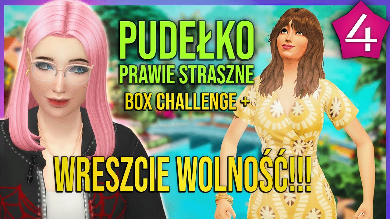 📦 BOX CHALLENGE: Wydałam wszystko do zera! 💸 Poznajemy brudne sekrety sąsiadów 🕵️‍♀️| The Sims 4 #4