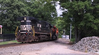 NS 65D coming through Cary, NC w/ 2 BNSFs. (6/28/26)