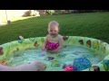 Emma in the kiddie pool