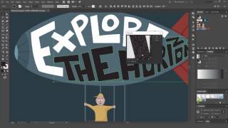 05/06 Adding texture — Graphic Design: Vectorize an Adventure logo_ENG