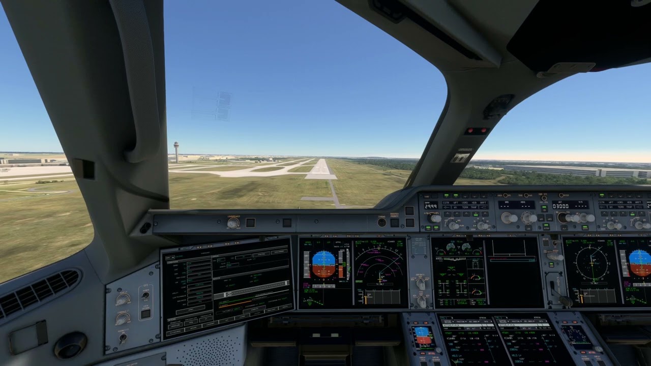 Microsoft Flight Simulator 2020  a350 Landing 