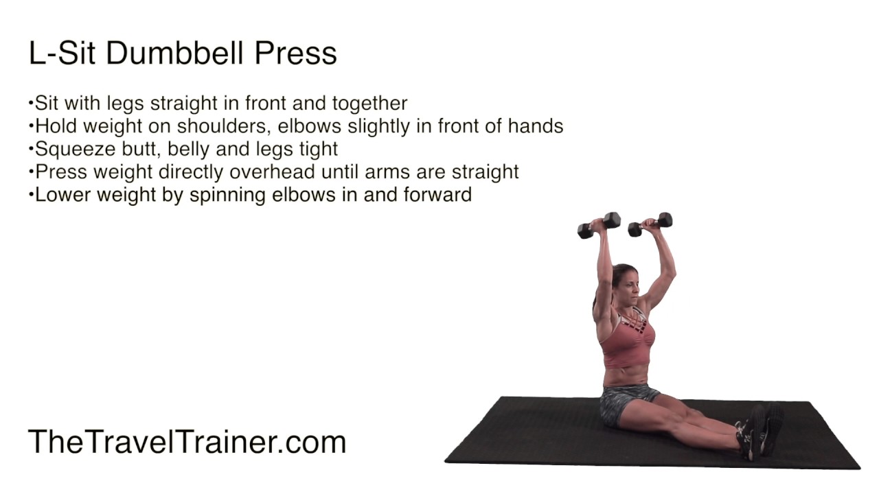 LSit Dumbbell Press YouTube