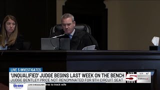 VIDEO: ‘Unqualified’ Lowcountry Judge Bentley Price to vacate the bench this week