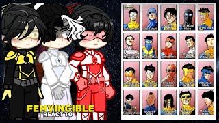 FEMVINCIBLE React To Mark Grayson + Emperor / Mark vs Conquest | Invincible Season 1-4 | Gacha React