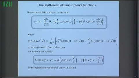 WHTW01 | Prof. Alexander Movchan | Homogenisation & aWiener-Hopf formulation for  scattering problem