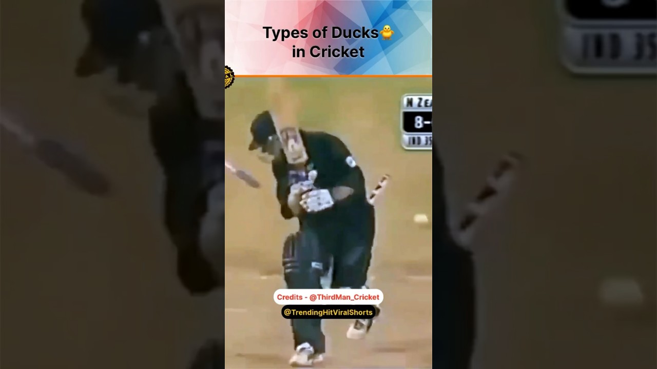 Types of Ducks🐥in Cricket 