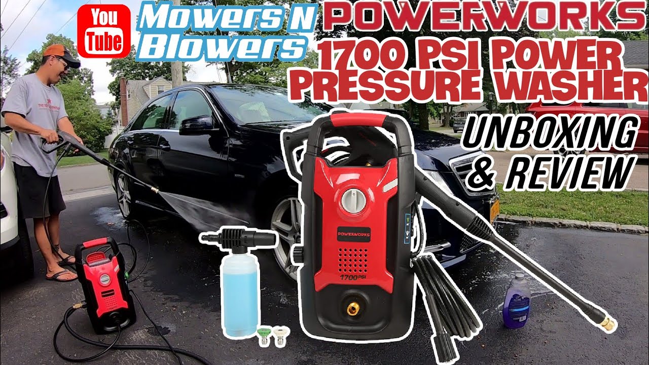 POWERWORKS 1700 PSI 1.2 GPM ELECTRIC HOME DRIVEWAY CAR POWER PRESSURE