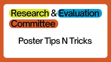 Research & Evaluation Committee Webinar: Poster Tips N Tricks