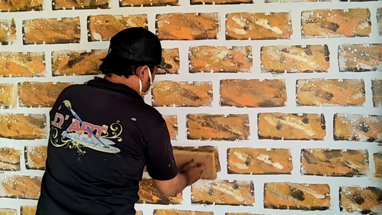  Cara  Yang Sangat Mudah Membuat  Dinding  Motif  Batu  Bata  
