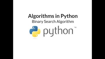 Learn Algorithms In Python | Binary Search