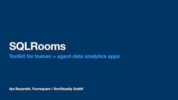 Talk Slides: SQLRooms: Building browser-based AI-assisted analytics apps with DuckDB