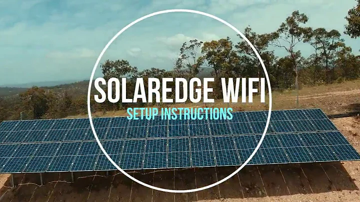 How to setup WiFi on a Solaredge Inverter with a screen