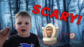 DRONE CAUGHT SKIBIDI TOILET IN REAL LIFE!!! *I FOUND SKIBIDI TOILET IN THE WOODS!!*