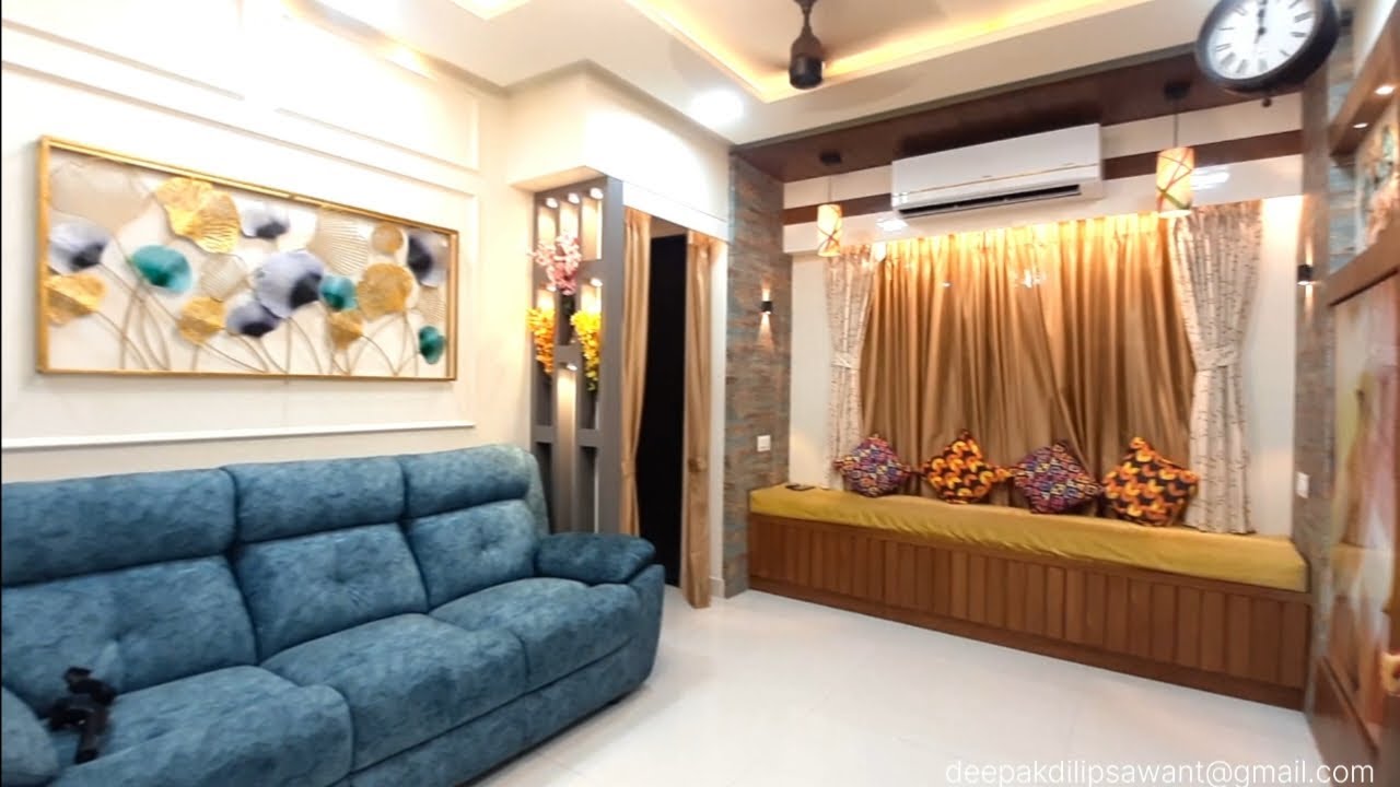 1 BHK FLAT INTERIOR DESIGN 390 SQFT KURLA MUMBAI INTERIOR 