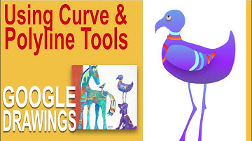 Using the Curved and Polyline Tools in Google Drawings To Create a Whimsical Bird