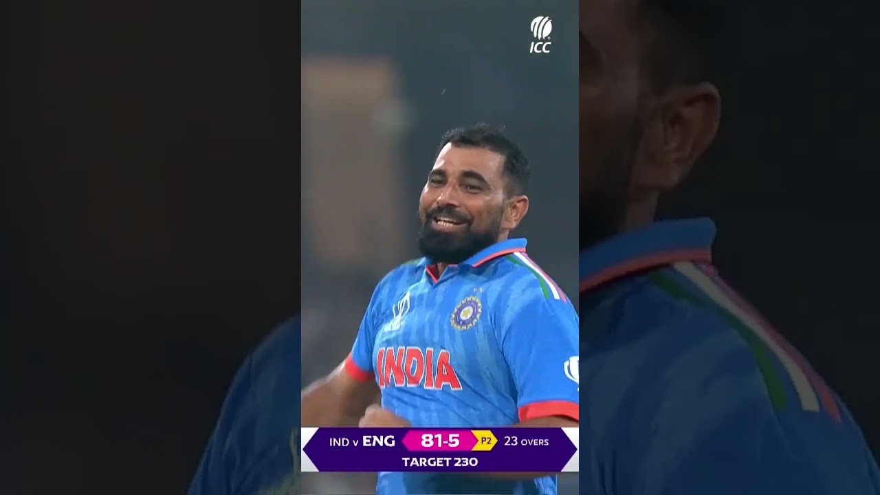 Mohammed Shami's sensational match-winning spell against England at #CWC23 ????#cricket