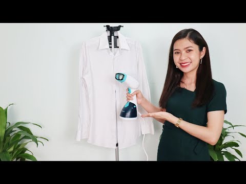 Video Cách ủi quần áo với bàn ủi hơi nước đứng cầm tay Nhật... - youtube