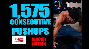 1580 consecutive pushups - indoor