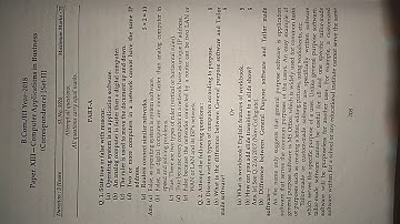 Computer Applications in Business 2018|bcom DU SOL|