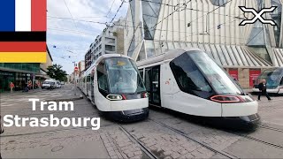 🇫🇷 🇩🇪 Tram Strasbourg | Crossing the French German border by tram | Straßenbahn Straßburg | CTS screenshot 4