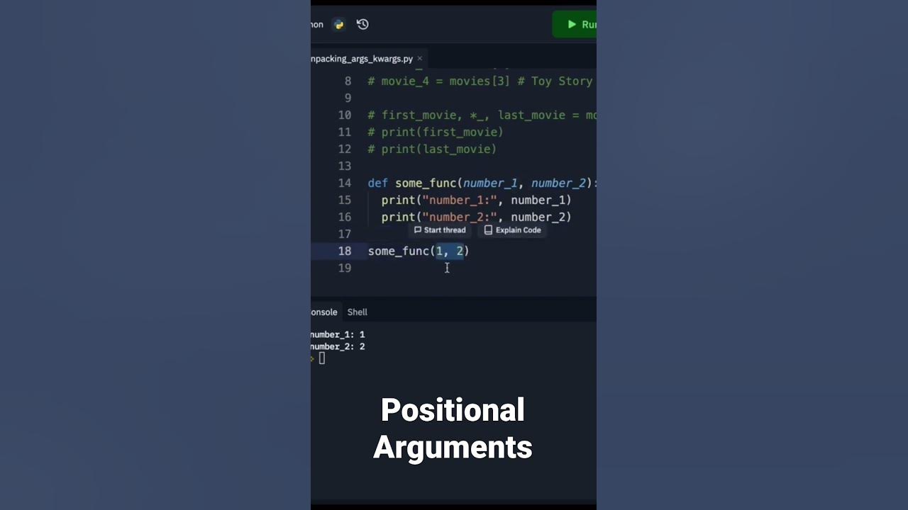 What are Positional Arguments? - YouTube