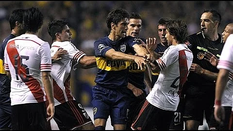 Superclasico - Boca Juniors vs. River Plate (Fights, Fouls, Red Cards) - DayDayNews