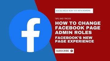 How to Change Facebook Page Roles Access | Remove Admin Role Facebook