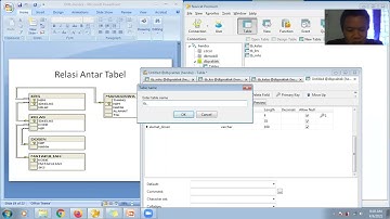 Latihan membuat database sederhana dan relasi 5 buah tabel