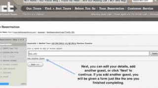 How to Create a Reservation With BCT
