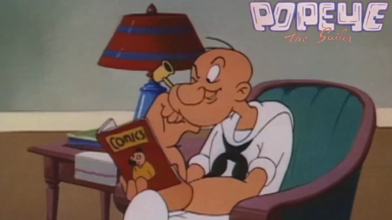 Gift of Gag 1955 Popeye the Sailor Famous Studios Cartoon Short Film | #Popeye Animation Film Review