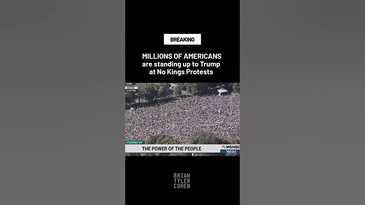 MILLIONS OF AMERICANS are standing up to Trump at No Kings Protests